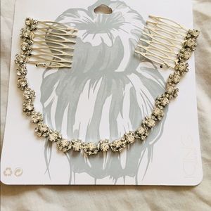 SALE 3 for $15 Silver Embellished Hair Jewelry